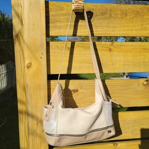 The Sak Cream and Tan Hobo Shoulder Bag